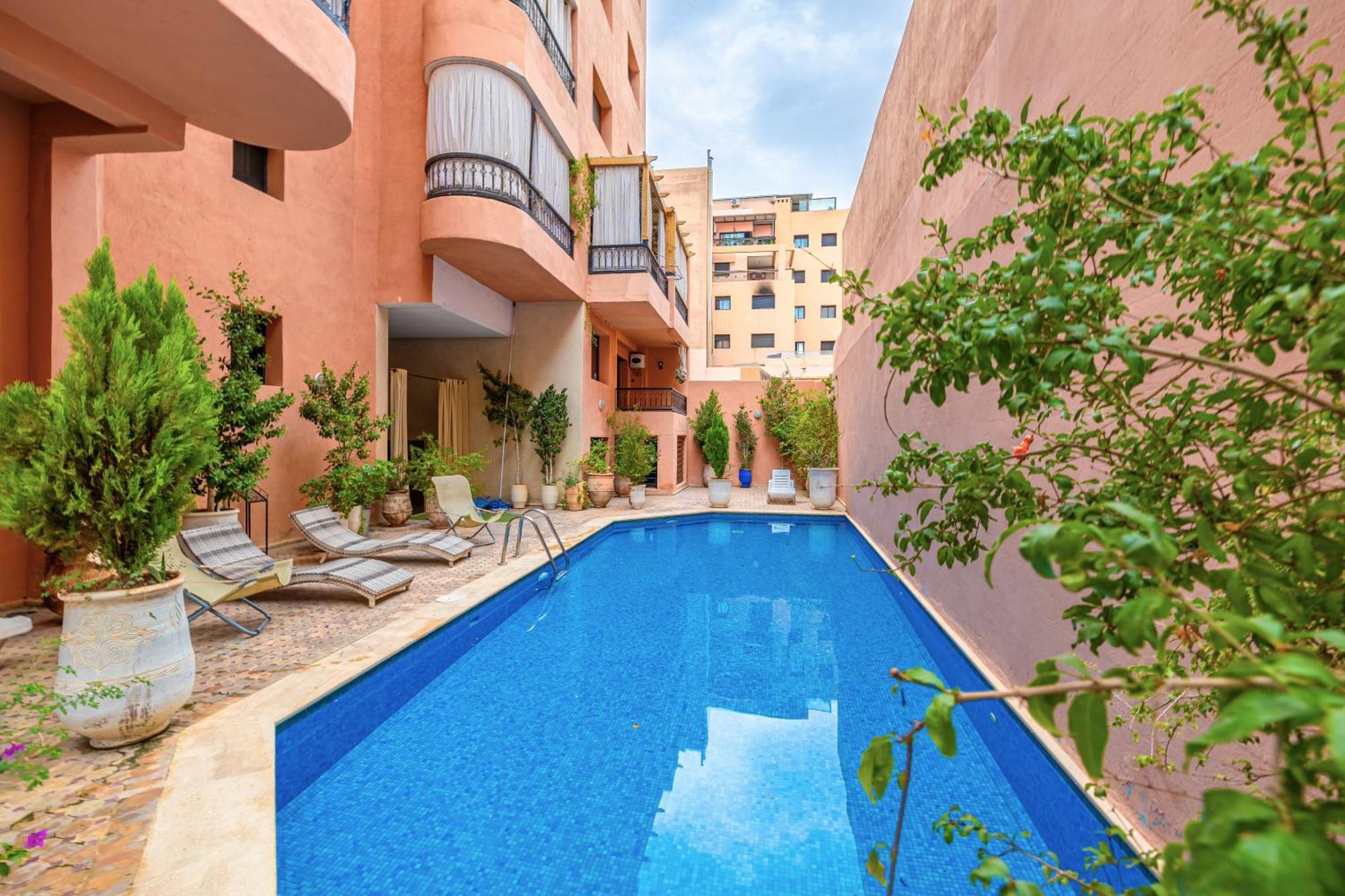 Le Jasmin - Appartement Authentique A Gueliz Марракеш Экстерьер фото