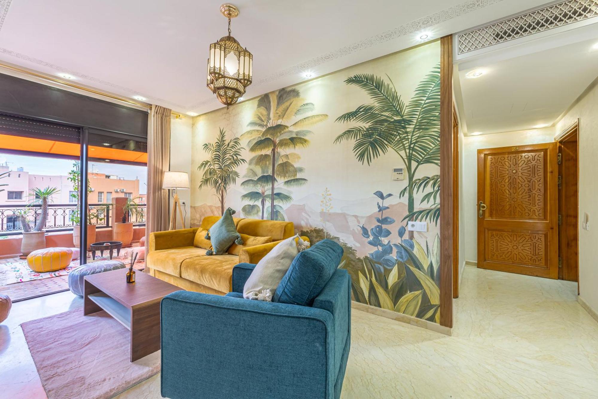 Le Jasmin - Appartement Authentique A Gueliz Марракеш Экстерьер фото